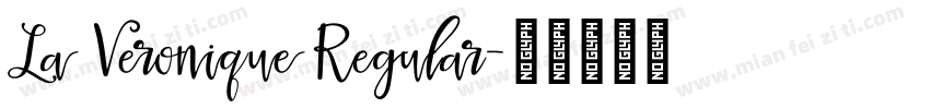 La Veronique Regular字体转换